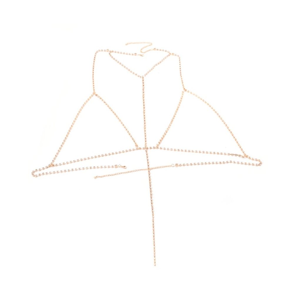 New Sexy Crystal Bra Necklace.Body Chain. - Picture 6 of 8